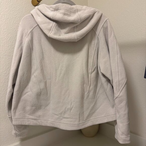 Lululemon Looped Terry Fleece Half-Zip Hoodie – Size 10 (Bone) - Picture 5 of 7